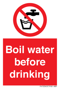 Boil water before drinking
